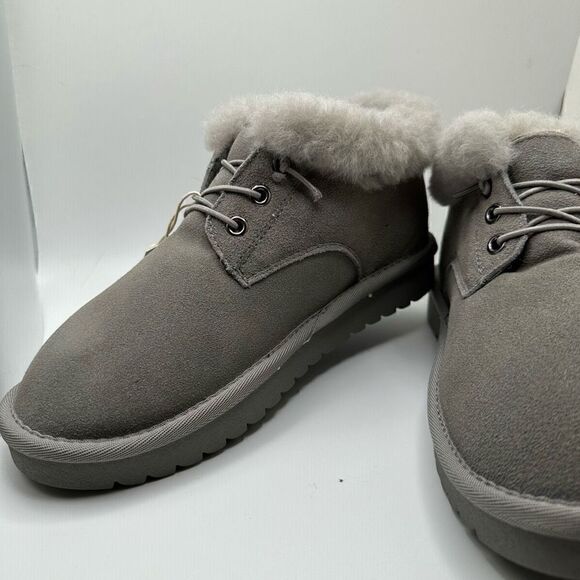 CUSHIONAIRE Women's short pull on boot +Memory Foam 6 GRAY - Picture 7 of 7